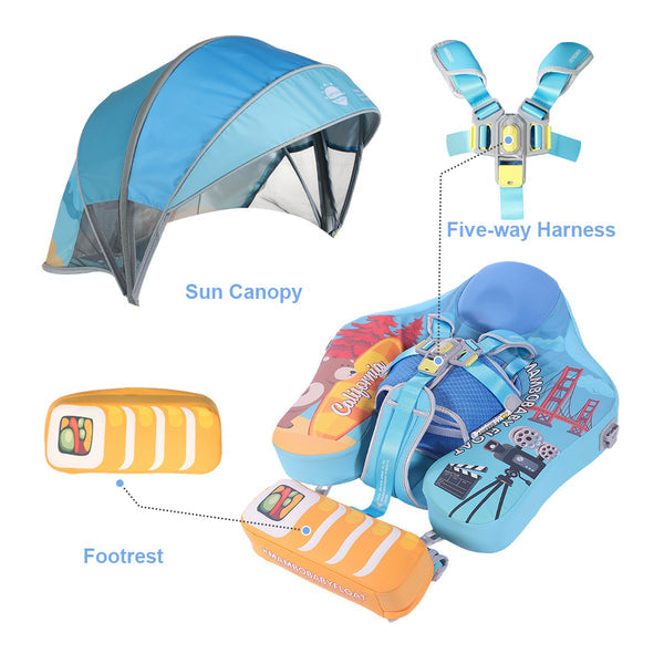 Mambobaby™ California | Luchtvrije Babyzwemband & Trainer (3-24m)