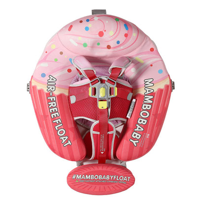 Mambobaby™ Vanille Cupcake | Luchtvrije Babyzwemband & Trainer (3-24m)