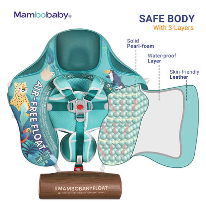 Mambobaby™ Tropical Rain Forest | Luchtvrije Babyzwemband (3-24m)