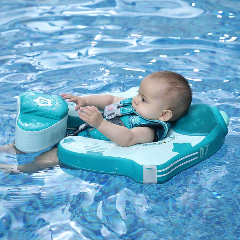Mambobaby Zwemband met SPF 50+ Zonnekap voor baby's en peuters (UV-bescherming)