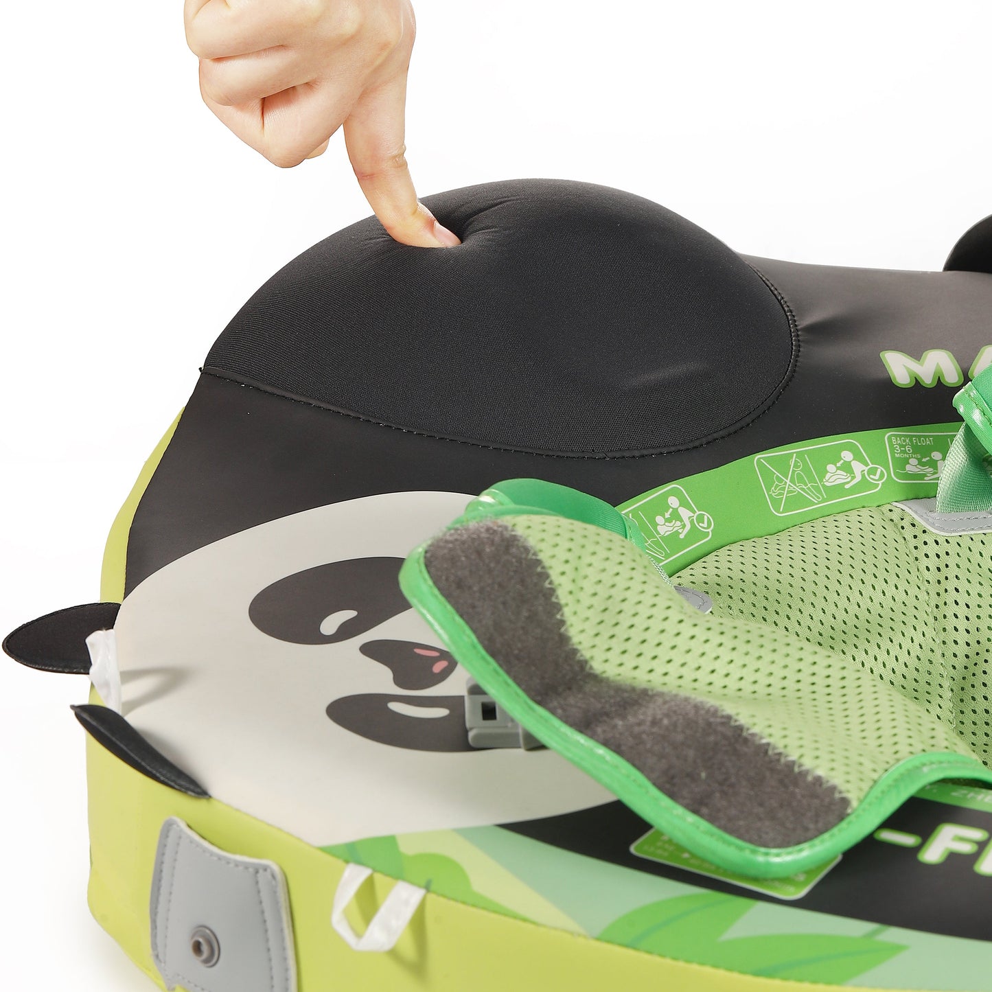 Infographic: Drielaags Pearl Foam™ kern van de Air-Free Mambobaby Zwemband